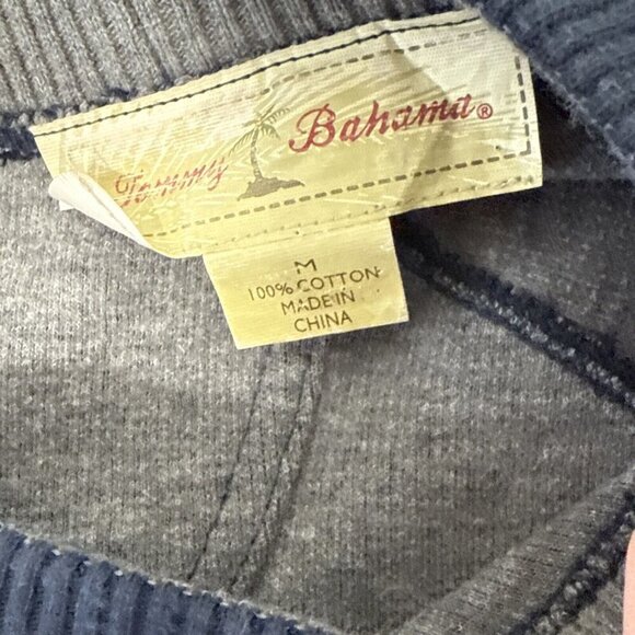 Tommy Bahama Fortuna Flip Reversible Abaco Men's Sz M Pullover Blue Gray - Picture 4 of 12